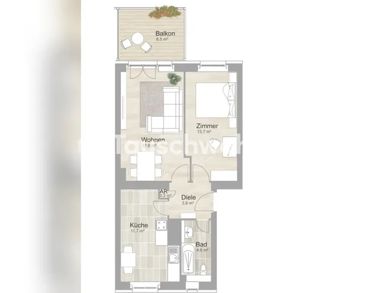 Tauschwohnung: Berlin, Steglitz-Zehlendorf: Schöne 2-Zimmer-Wohnung — photo 1